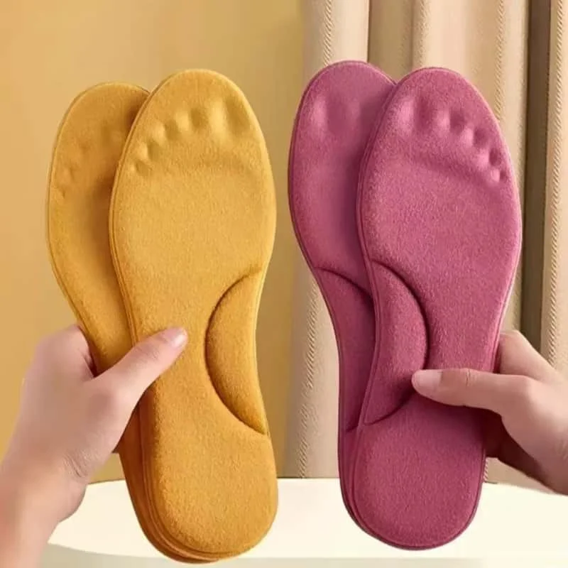 1 Pair of Foot Massage Warm and Thickened Sports Insoles, Self-Heating Constant Temperature Sole Pads, Soft and Comfortable Memory Foam Insoles Suitable for Winter, Washable and Reusable image 5