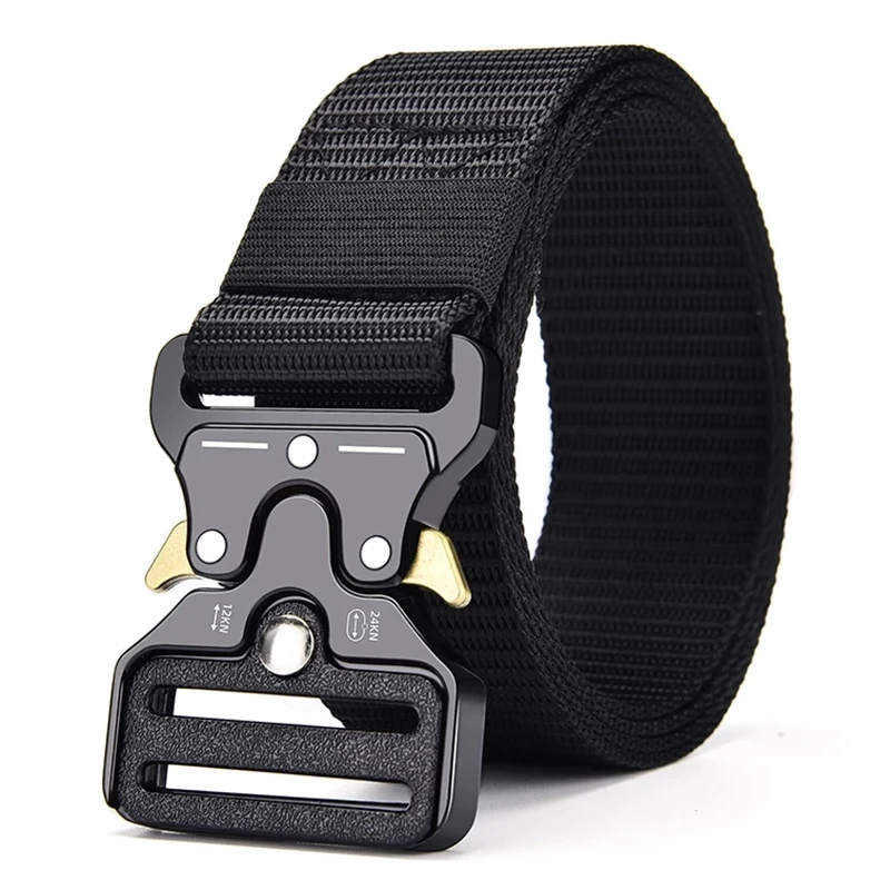 6 farben Männer Militärische Taktische Gürtel Unisex Magnetische Schnalle Quick Release Nylon Weichen Gürtel Frauen Werkzeug Training Hosen Gürtel