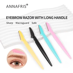 ANNAFRIS 5/10/15Pcs Eyebrow Trimmer Blade Shaver Portable Face Razor Hair Removal Cutters Safety Woman Eye Brow Shaping Knife