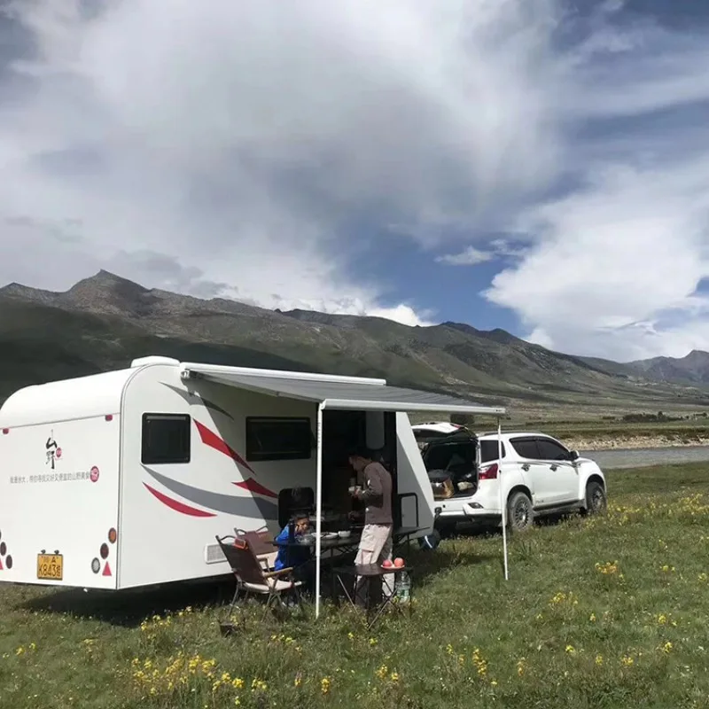 باب بديل مقاوم للماء على الطراز الأمريكي RV - باب RV بقفل يدوي بلمسة نهائية سوداء قياسية أمريكية