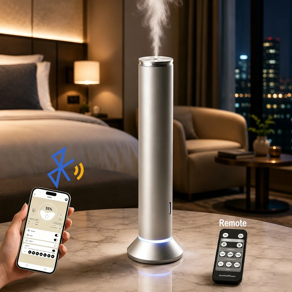 Remote Control Scent Diffuser Machine Smart Cold Air Diffuser Rechargeable Home Humidifier Bluetooth Essential Oil Diffuser