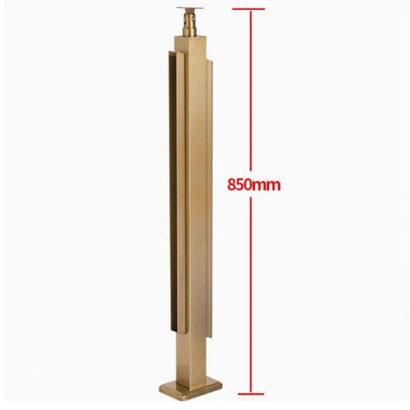 Custom. الحديثة الفولاذ المقاوم للصدأ درابزين الدرج الذهبي داخلي المنزلية درابزين الدرج الفولاذ المقاوم للصدأ