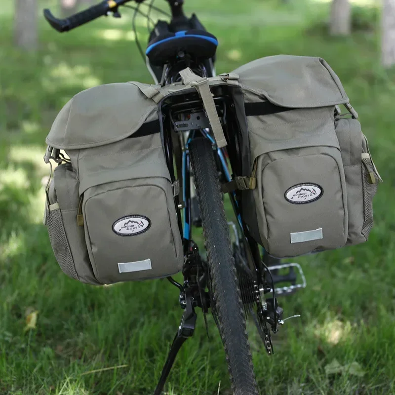 Sac de vélo en nylon 50L, coffre arrière T1, sacoche de siège arrière, rangement de cyclisme, accessoires de bicyclette