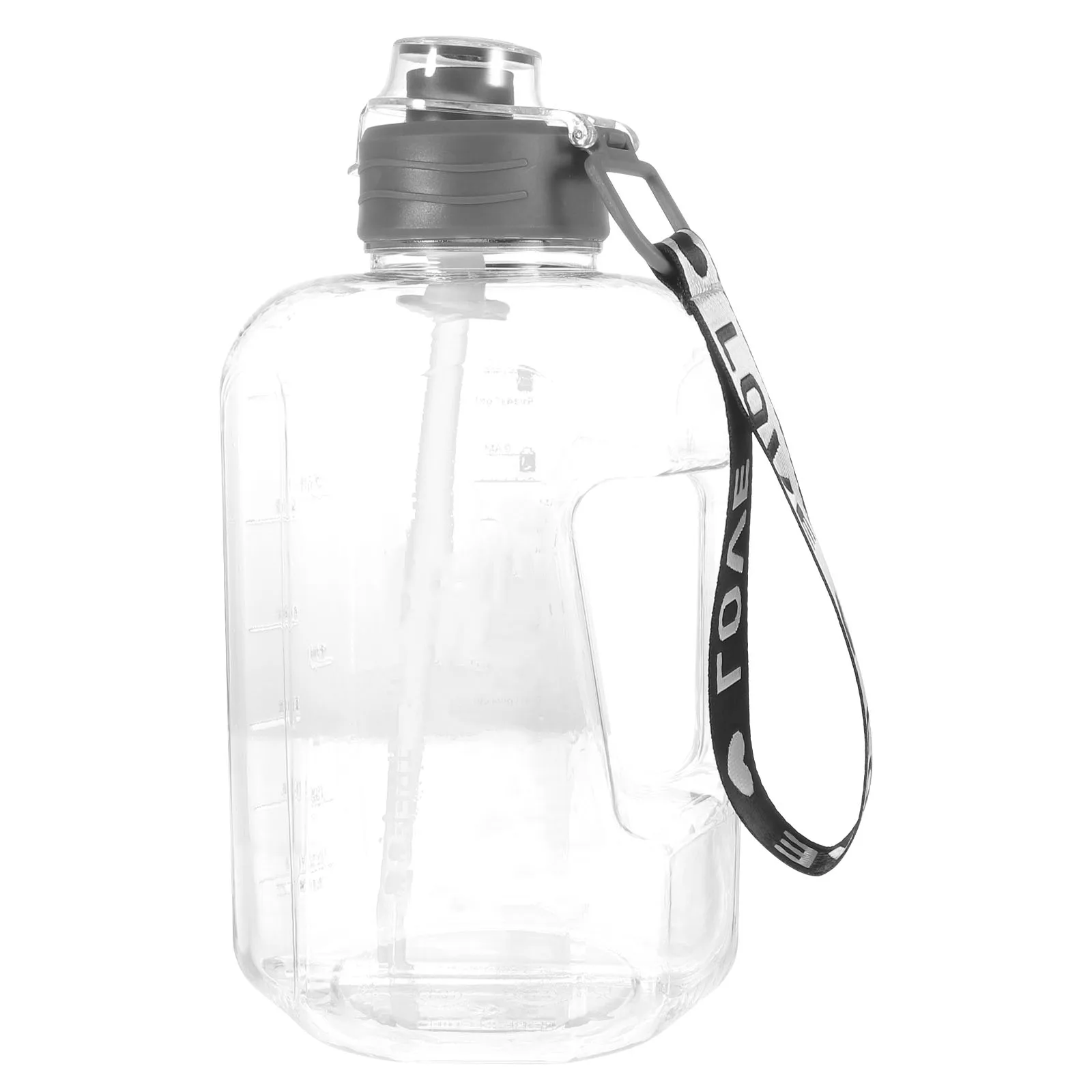 

Portable Large Capacity 2200ml Water Bottle Slim Kettle Heat Resistant Plastic Sports Fitness Outdoor Use Stable Base Durable R