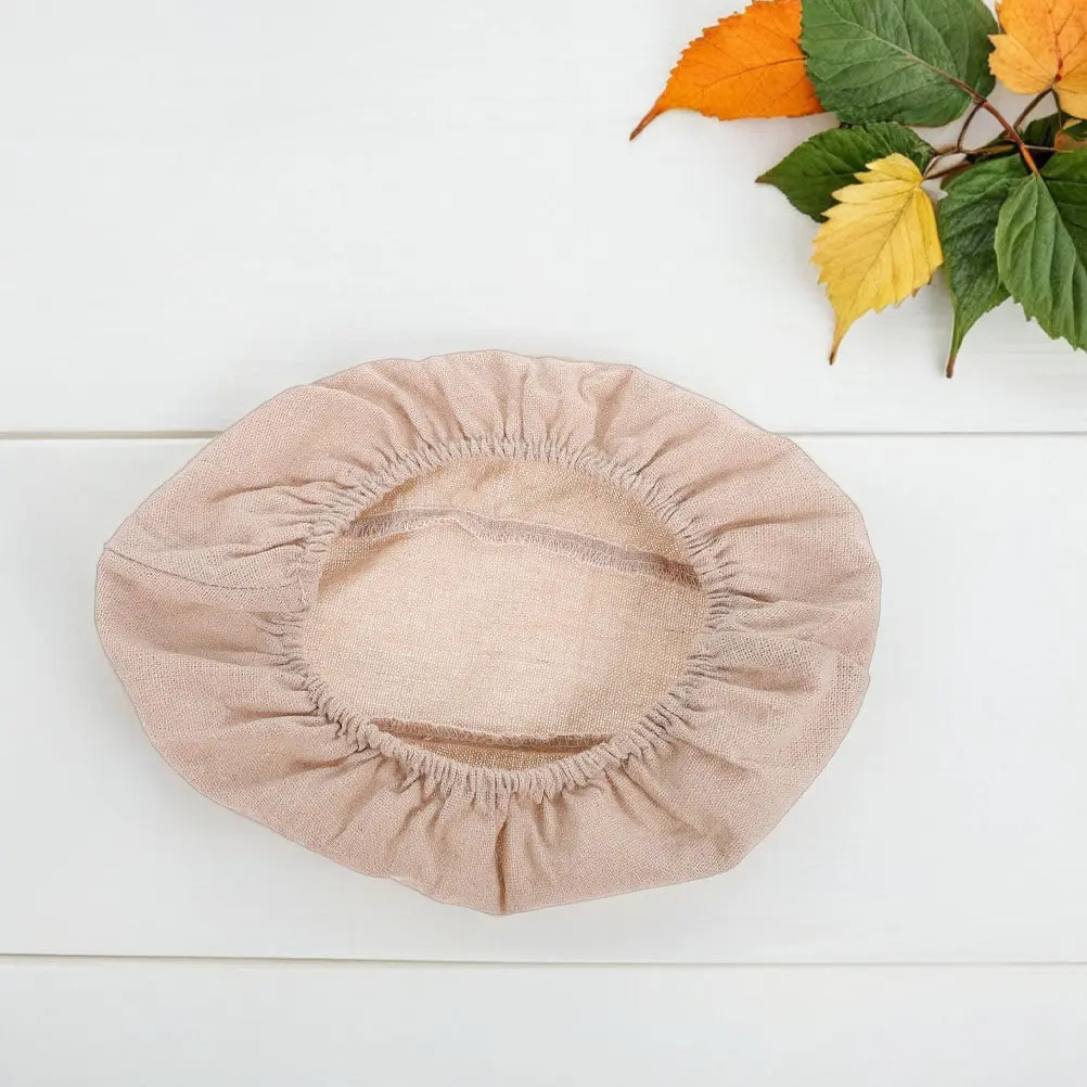 3Pcs Oval Bread Proofing Basket Covers Linen Cotton Cloth Dough Fermentation Rustic Country Picnic Baking Sourdough Cover - view 5