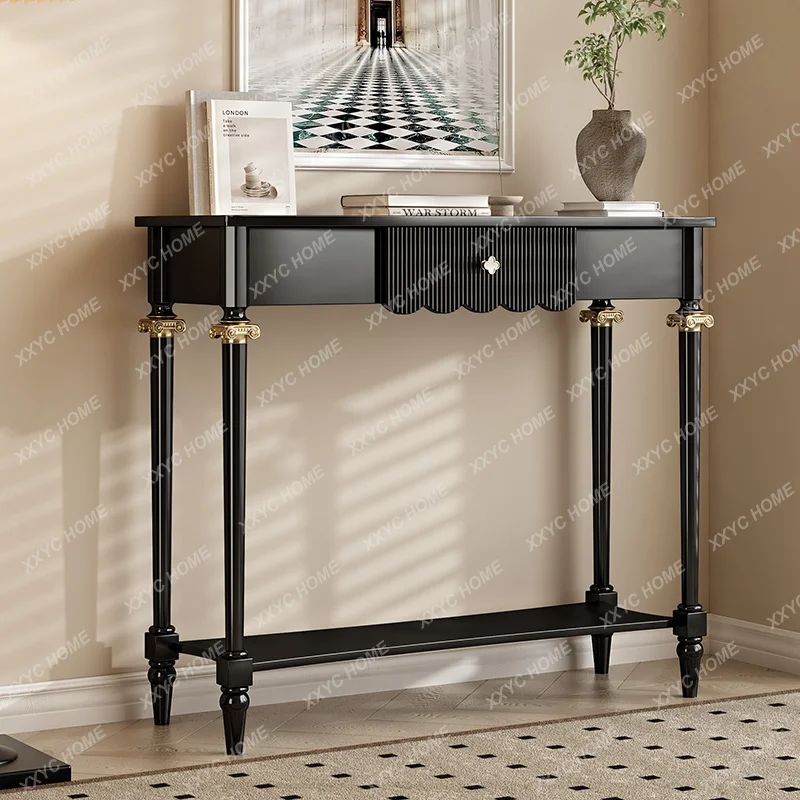 Vintage Classic Console Table Trendy Storage Beauty Luxury Console Table Premium Drawer Wohnzimmer Tisch Living Room Furniture