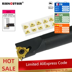 SNL0020R22 SNL0025S22 internal thread turning tool matched with 22ER external thread turning tool carbide blade CNC tool