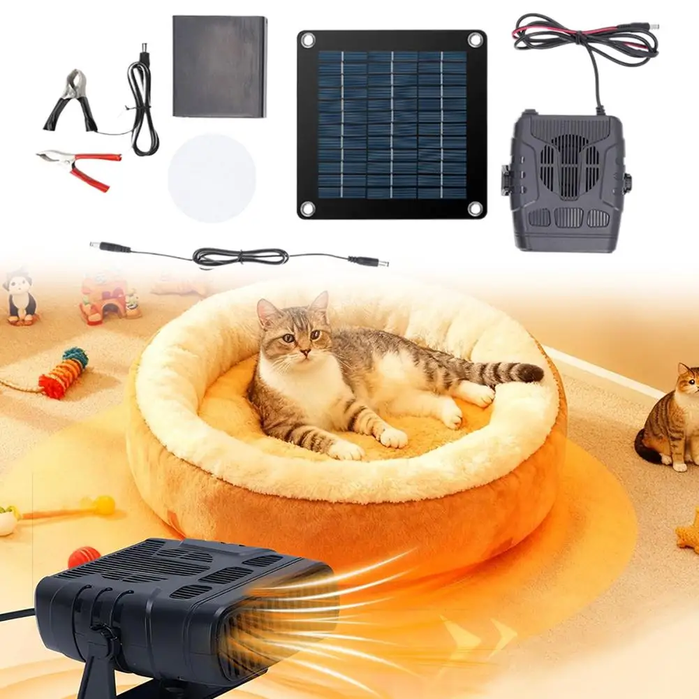 20/30W Solar Panel Heater Car Heater Drying&Heating Pet House Warmer Chicken Coop Dog Cat Heater Small Greenhouse Heaters