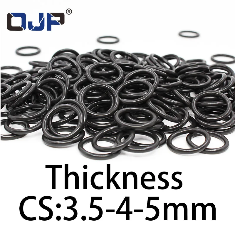 O-ring thickness 3.5/4/5mm CS fluororubber FKM sealing temperature resistant gasket rubber ring complete in specifications