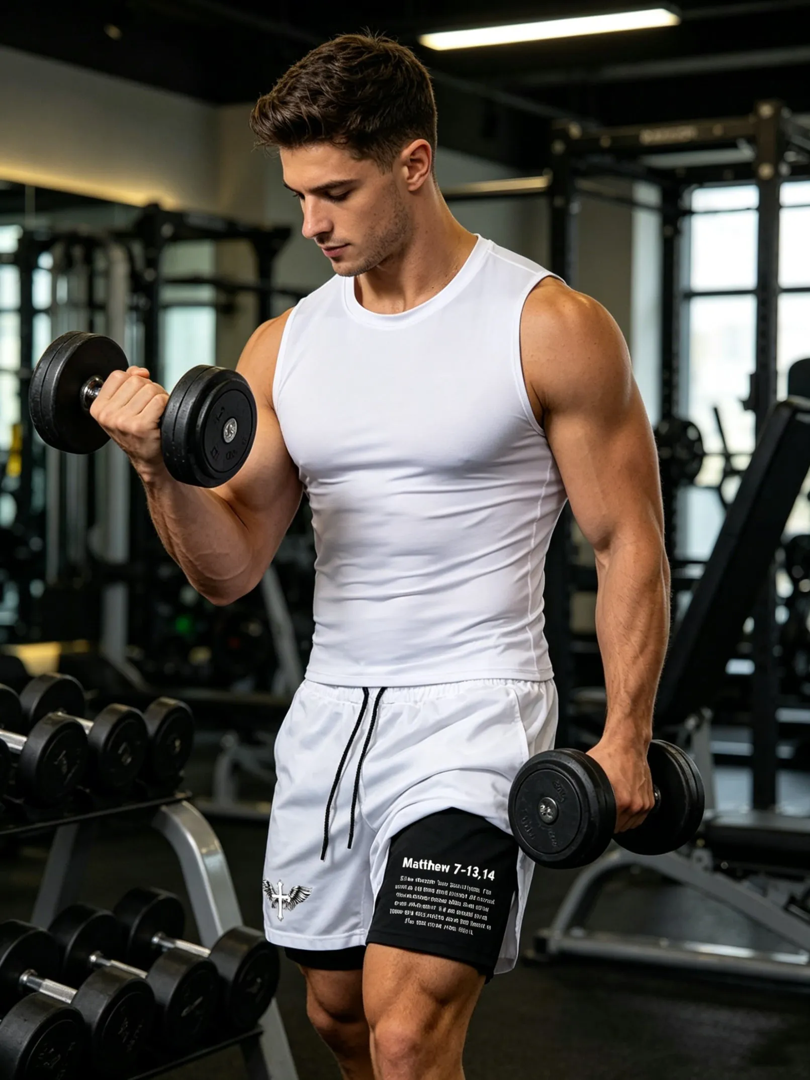 

Gym Fitness Training Shorts Mens Summer 2 In 1 Quick Dry Beach Outdoor Jogging Shorts Sport Short Pants Man Anime Spider Print