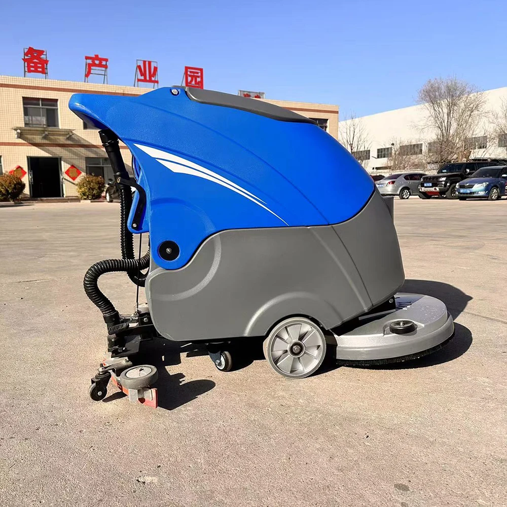 Fully Automatic Hand Push Floor Cleaning Machine Wash And Dry Multifunctional Floor Scrubber