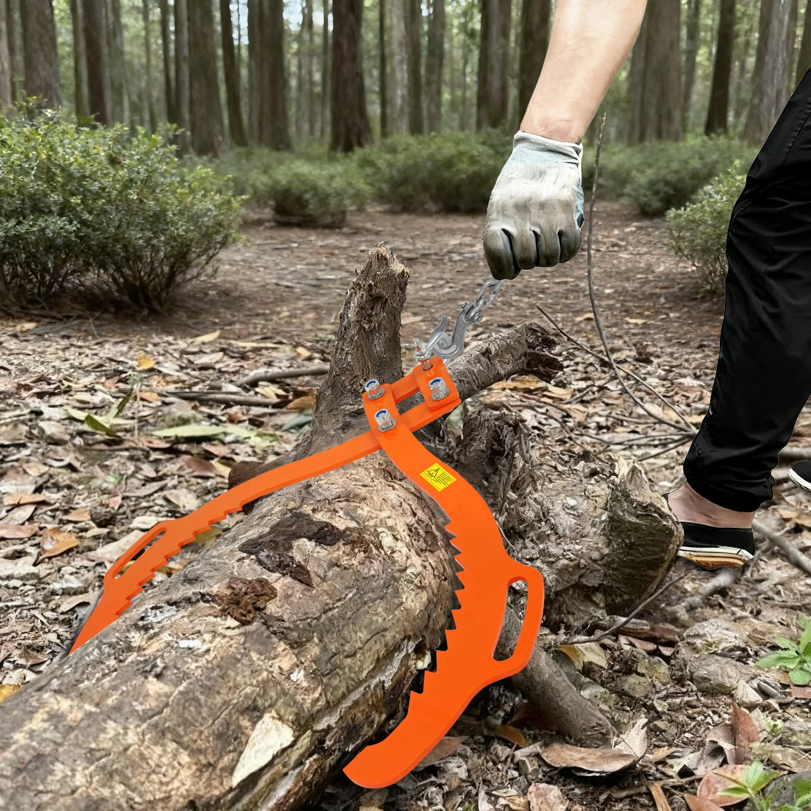 مخلب هوك الثقيلة الأخشاب رفع المشبك هوك سجل رفع ملقط الثقيلة تسجيل المنتزع لبناء مزرعة الغابات #4