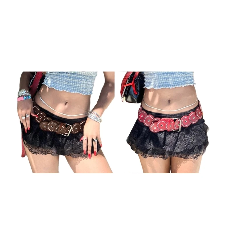 

Wide Belt For Women Waist Chain Belly Chain Rivets Waist Chain Western Rivets Belt Western Belly Chain For Dress