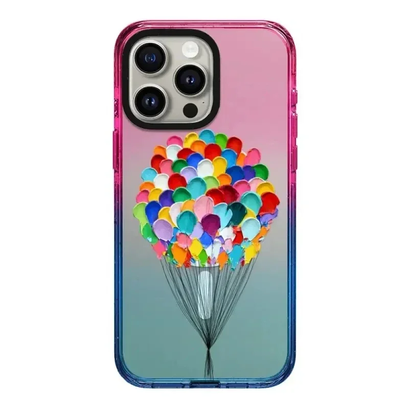 Color Balloon 2.5 Acrylic Colorful Border Magnetic Phone Case Cover for IPhone 12 13 14 15 Pro Max Case