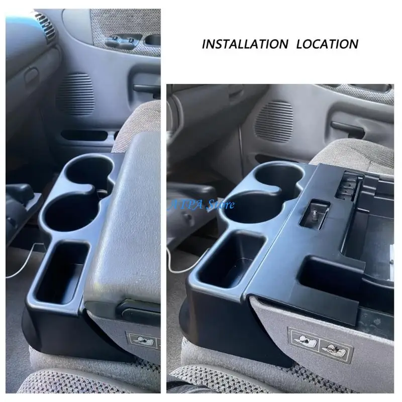 U13C ABS Cup Holder With Storage Tray For 1500 2500 3500 Models 2003-2012 Vehicle Center Console SS281AZAA