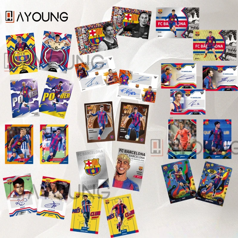 Genuine 25‑26 DAKA Final Whistle FC Barcelona Team Box Football Trading Cards, Collectible Star Cards, Messi Lamine Yamal Cards