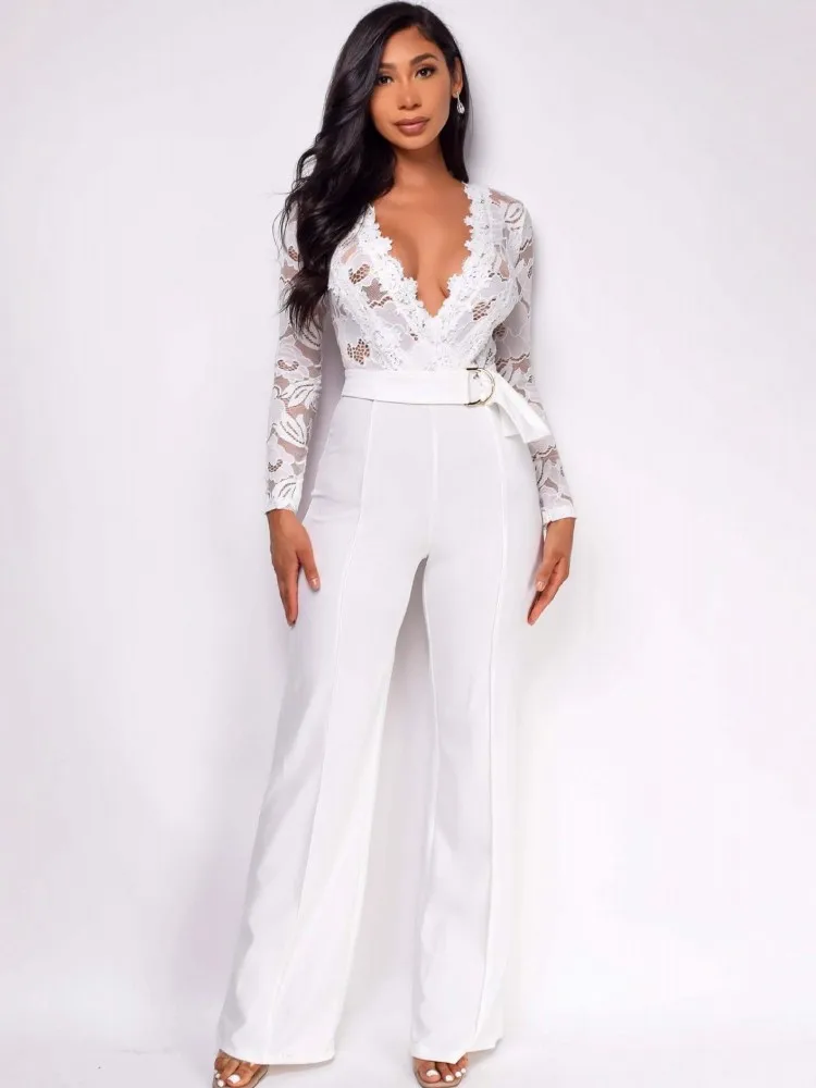 

Solid Color Women Jumpsuits For Autumn Winter Long Sleeve Loose Fashion Streetwear Overalls Wide Leg Pants Trousers 2025