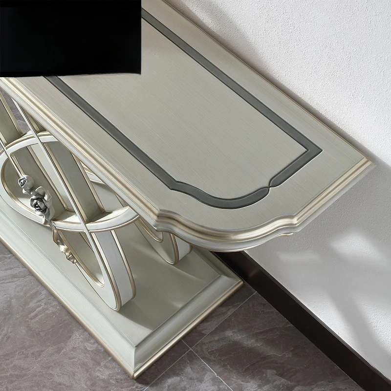 French light luxury living room entrance table European carved high-end wall counter storage table New furniture