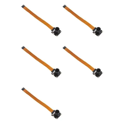 5X 5 Megapixels 1080P Sensor OV5647 Mini Camera Module With 15 Pin Cable, 75° Viewing Angle For Raspberry Pi Zero/2W/W/5