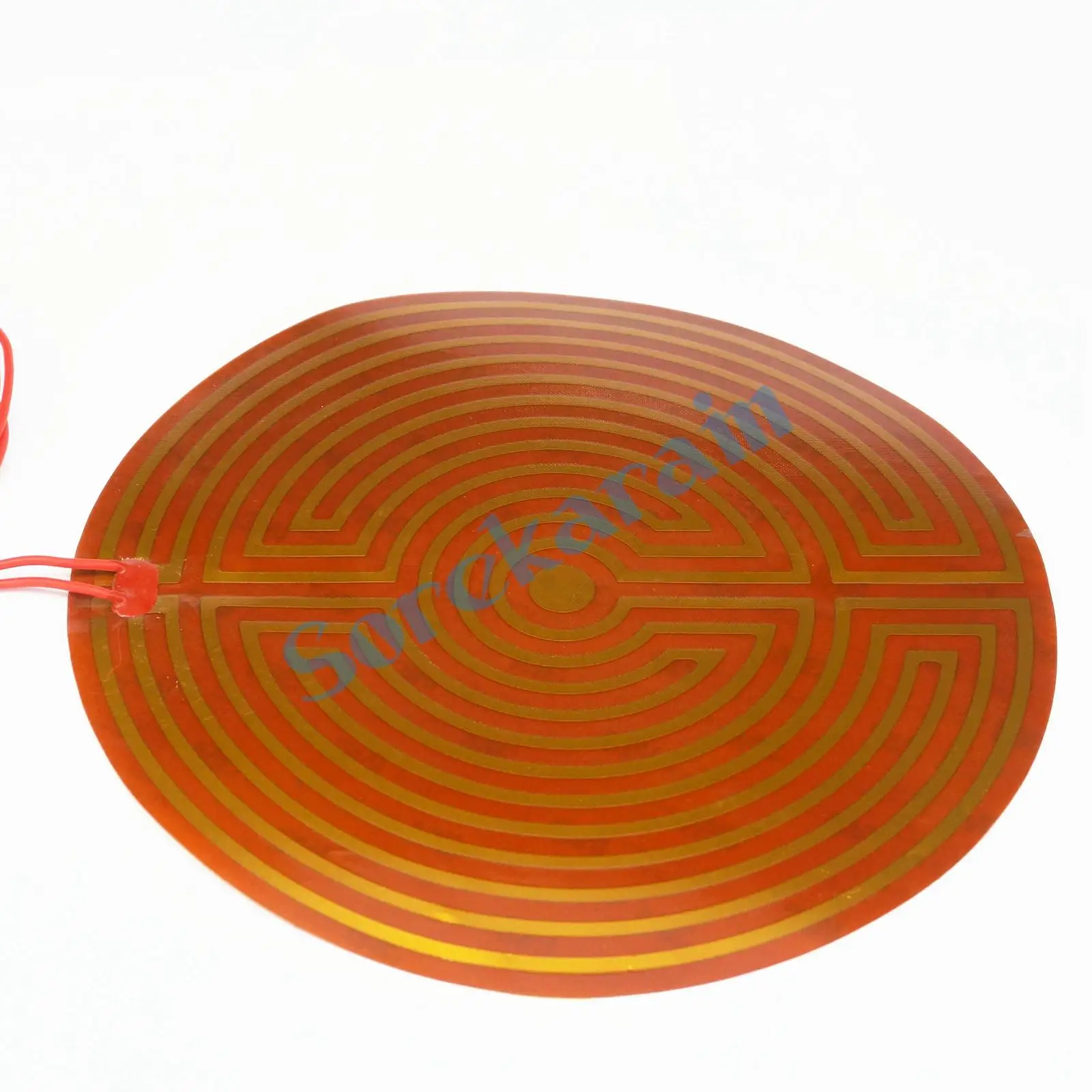 160mm 110W 12V DC Flexiable Round Eeletric Polyimide Film Heater Heating element for Electrical Wires