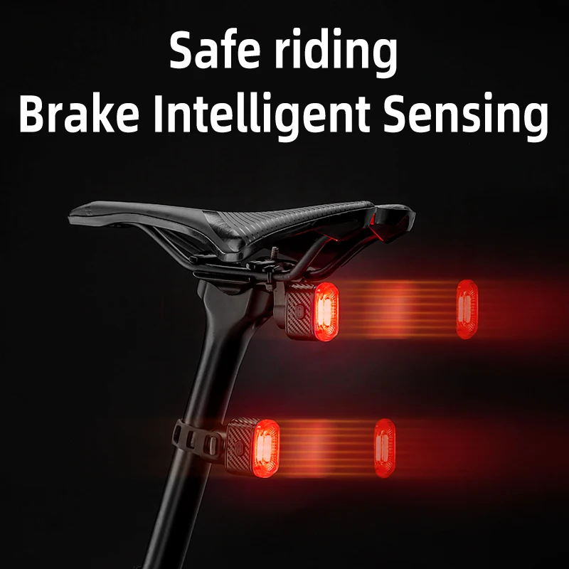 Meilan CuteEye Bike Light Brake Sensing Cycling Bicycle Light Waterproof Rechargeable Rear light Flashlight for Bike Accessories