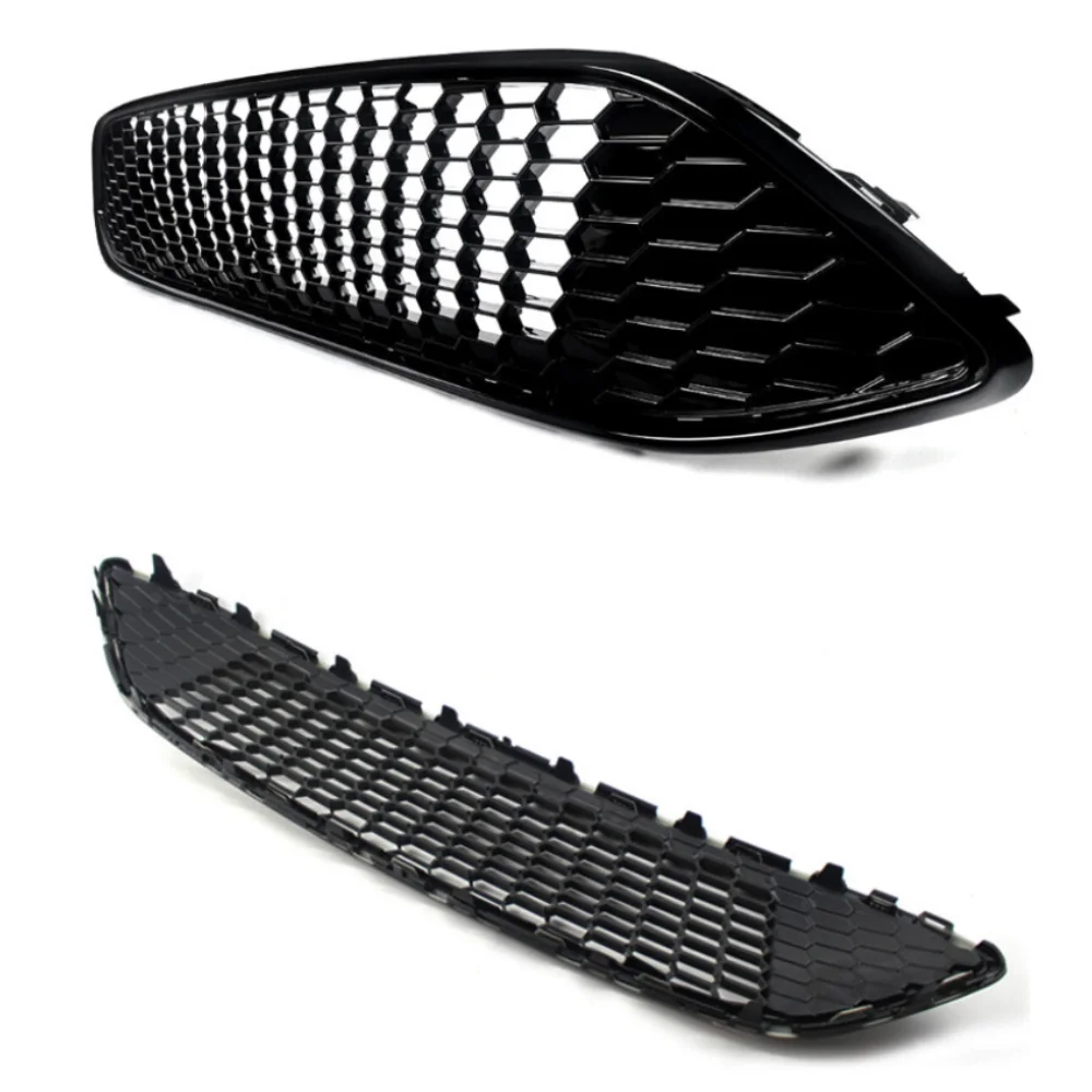 Car Mesh Grill Front Bumper Grille For  Ford Focus Upgrade CTCC honeycomb grill 2015 2016 2017 2018