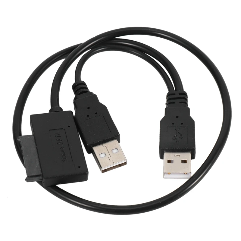 Cable delgado SATA USB 2,0 a 7 + 6 para ordenador portátil, Adaptador convertidor compatible con Windows Xp/7/8/10 Mac OS EM88