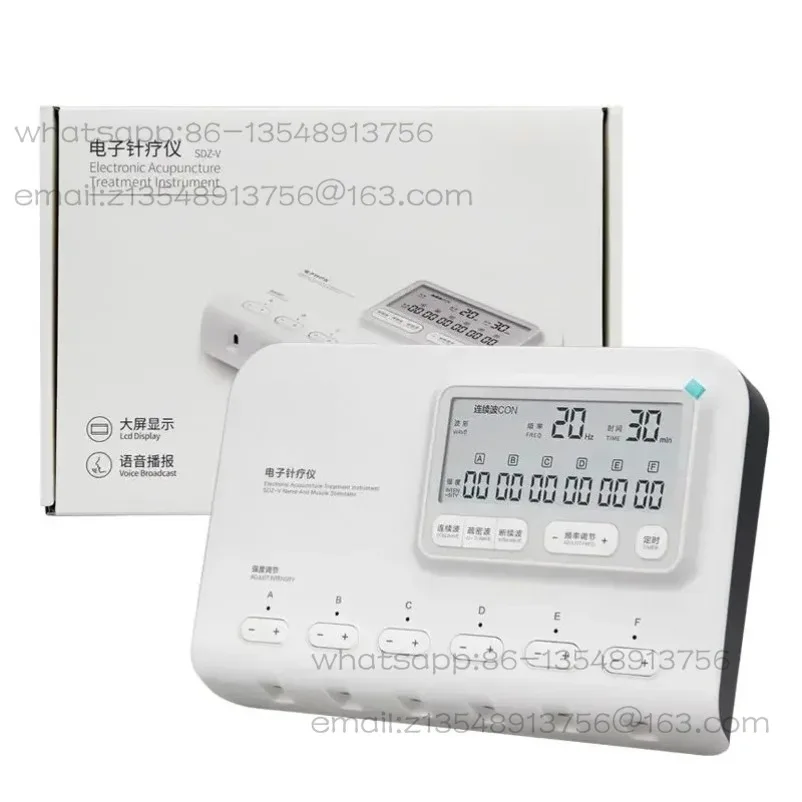 Electrical Acupuncture Therapy Nerve and muscle stimulator 6 Channel EMS TENS Electroacupuncture Stimulator Massager Pain Relief