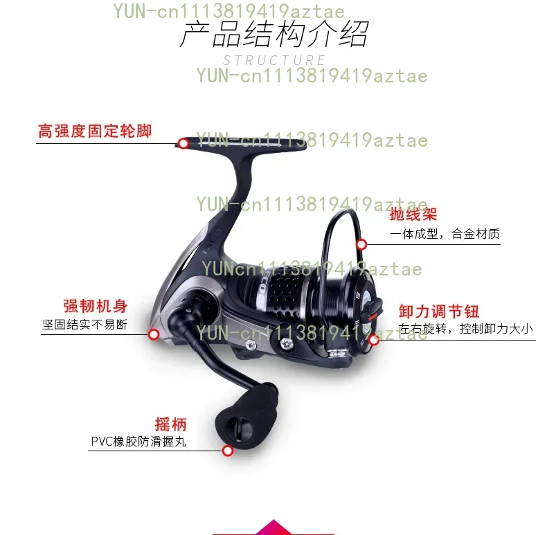 Factory I Brand  Spinning Fishing Reel Handle Saltwater Jigging Reel Metal for Sea Fishing Reel