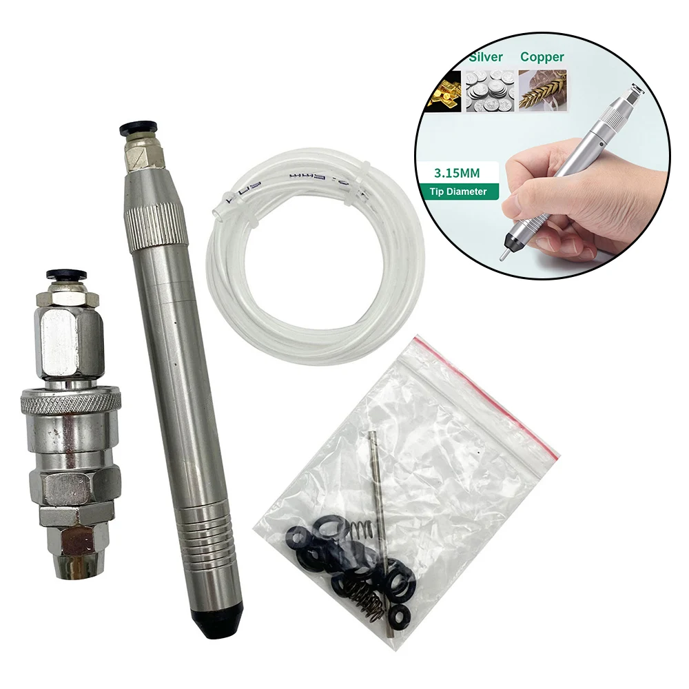 Pneumatic Hammer Sandblasting Handpiece For Jewelry Gold Silver Bracelet Surface Frosting Grinding Polishing