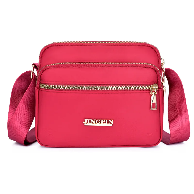 Bolsa feminina à prova dwaterproof água oxford pano coreia do japão ombro casual crossbody messenger bag náilon moblie telefone multi-camada espaço bolsa