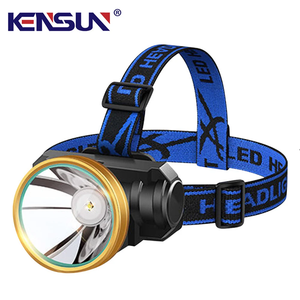 Strong Light Headlamp USB Rechargeable LED Lamp Powerful Head Flashlight Waterproof Outdoor Fishing Headlight Built in Battery