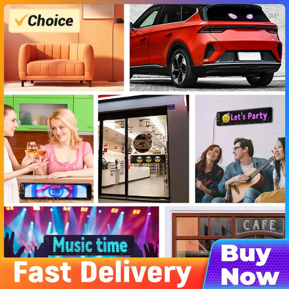 LED Devil Eye Decoration Light Remote Control LED Demon Eyes Flexible Display Screen Demon Eyes Flexible LED Panel for Trucks