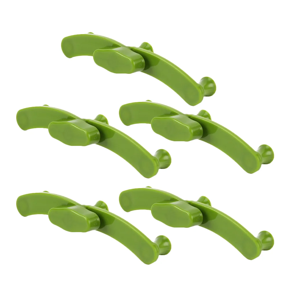 

5 Pcs Zip Ties Heavy Duty Twist Clip Plant Branch Bender Bending Machine Green Plastic