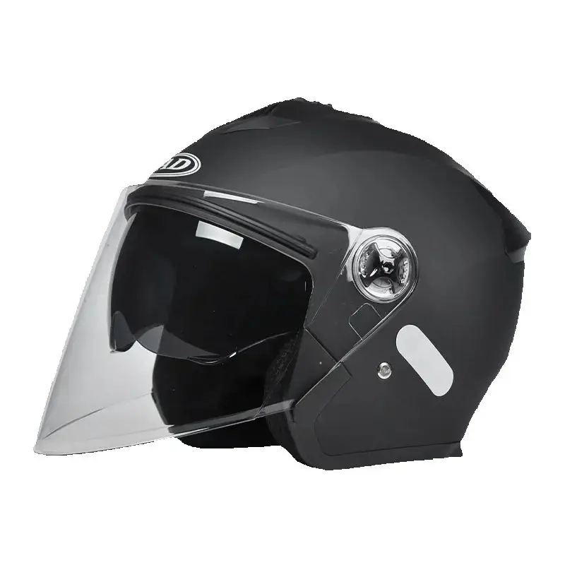AliExpress AD High Quality Motorcycle Helmets Moped Helmet Electric Scooter for Men Women With Double Visor Bicycle Light Bike Helmets Factory