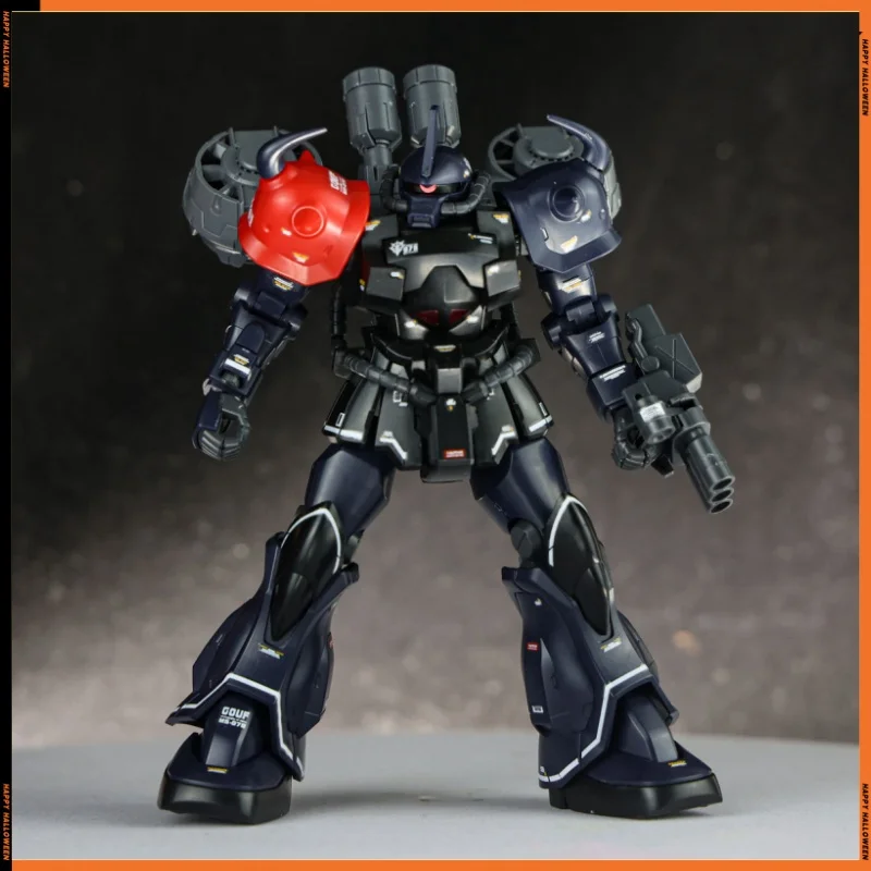 Star Hg 1/144  Ms-07b-3 Gouf Midnight Color Assembly Model Kit With Fly Bag Action Figure Plastic Model Customized Toy Gifts