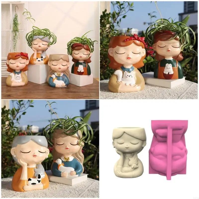 

X4ya многоцелевое силиконовое садоводство декоративное цветочное горшок DIY Art Projects
