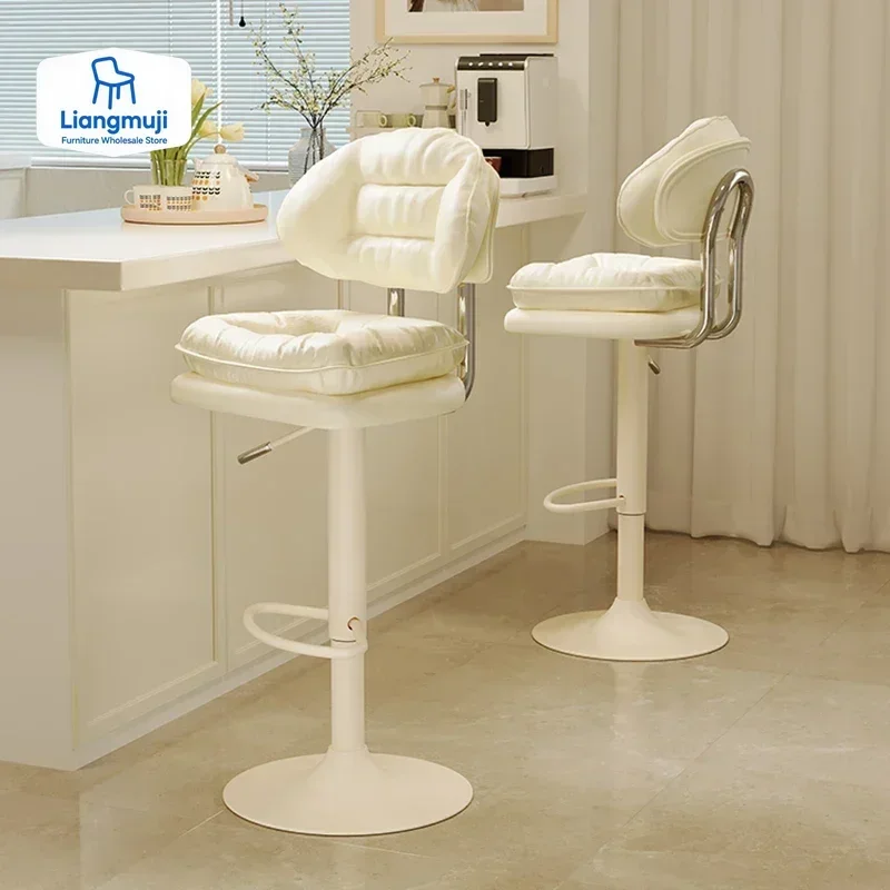 인체공학적 고대 바 의자 북유럽 디자이너 럭셔리 아메리칸 바 의자 편안한 창의적 맞춤형 금속 바네타 가구