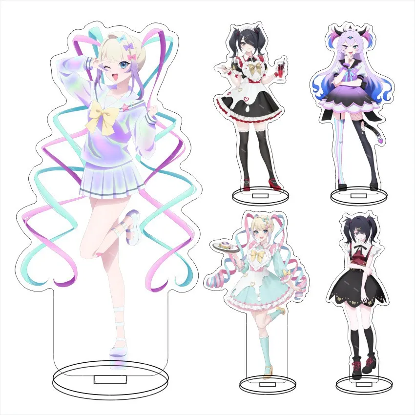 15cm Hot Game Needy Girl Overdose Figures Acrylic Stand Sugar Chaotian Sauce Cosplay Model Desk Decor Fans Gift Keychains