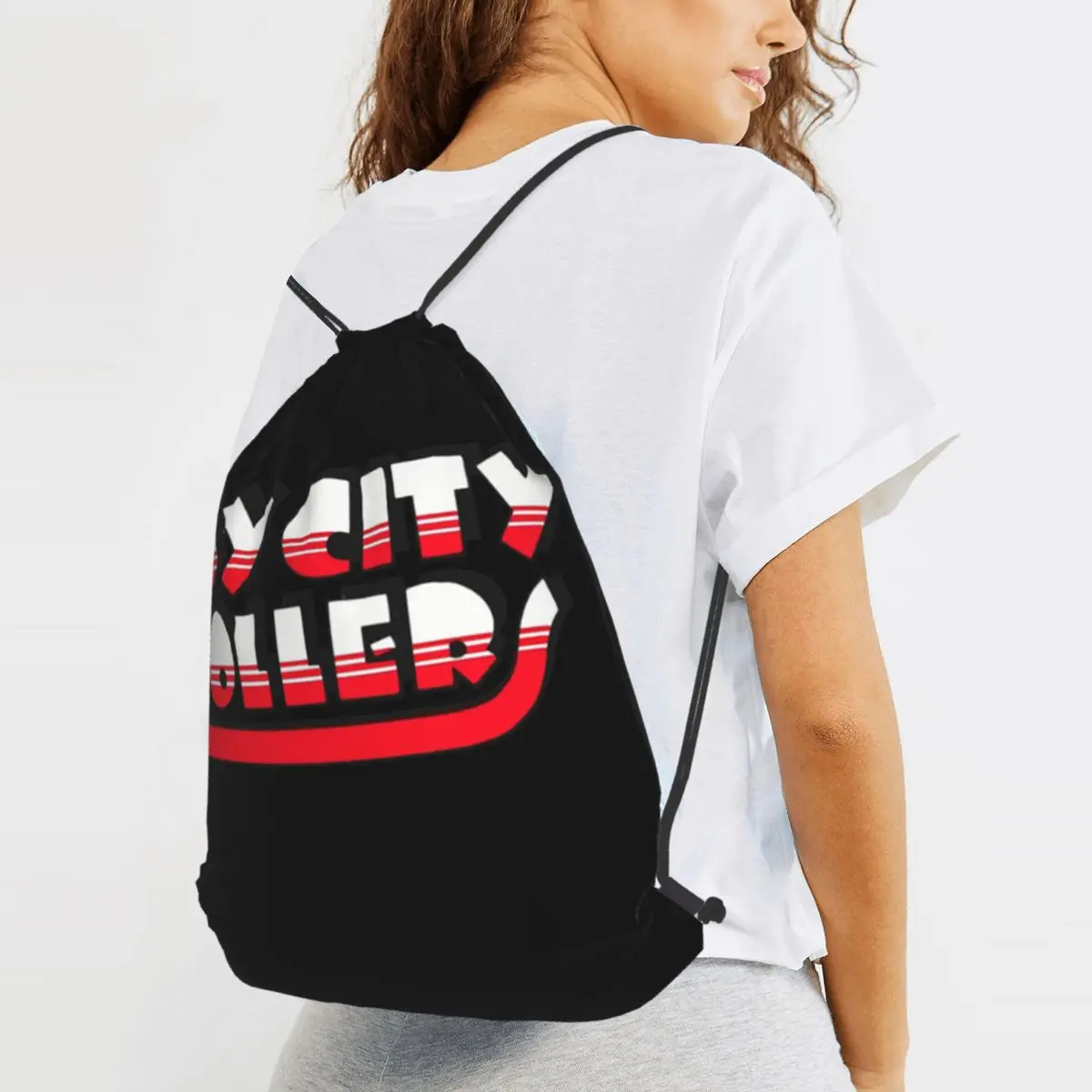 Bay City Rollers Music Band Backpacks Casual Drawstring Bundle Pocket Sports Bag Book Bags for Travel School