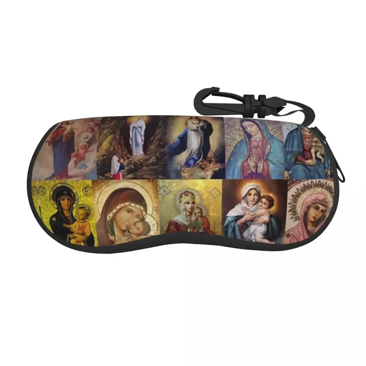 

Virgin Mary Shell Eyeglasses Case Men Women Cute Catholic Christian Glasses Case Sunglasses Box Pouch