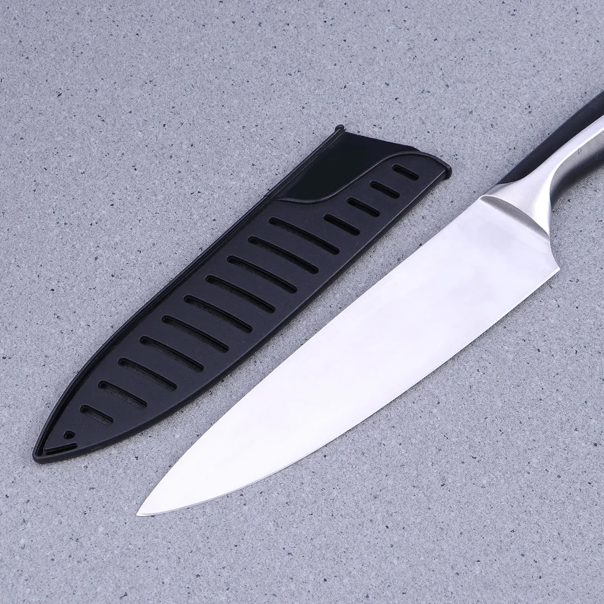 

3pcs Black Plastic Kitchen Knife Sheath Cover Protector For 8 Inch Heavy Duty Easy Knives Storage Organizer