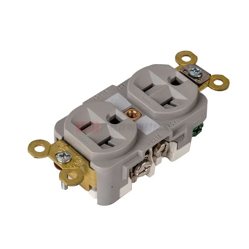 The original US imported Hebao HUBBELL5362 American standard power socket dual adapter wall 86 panel