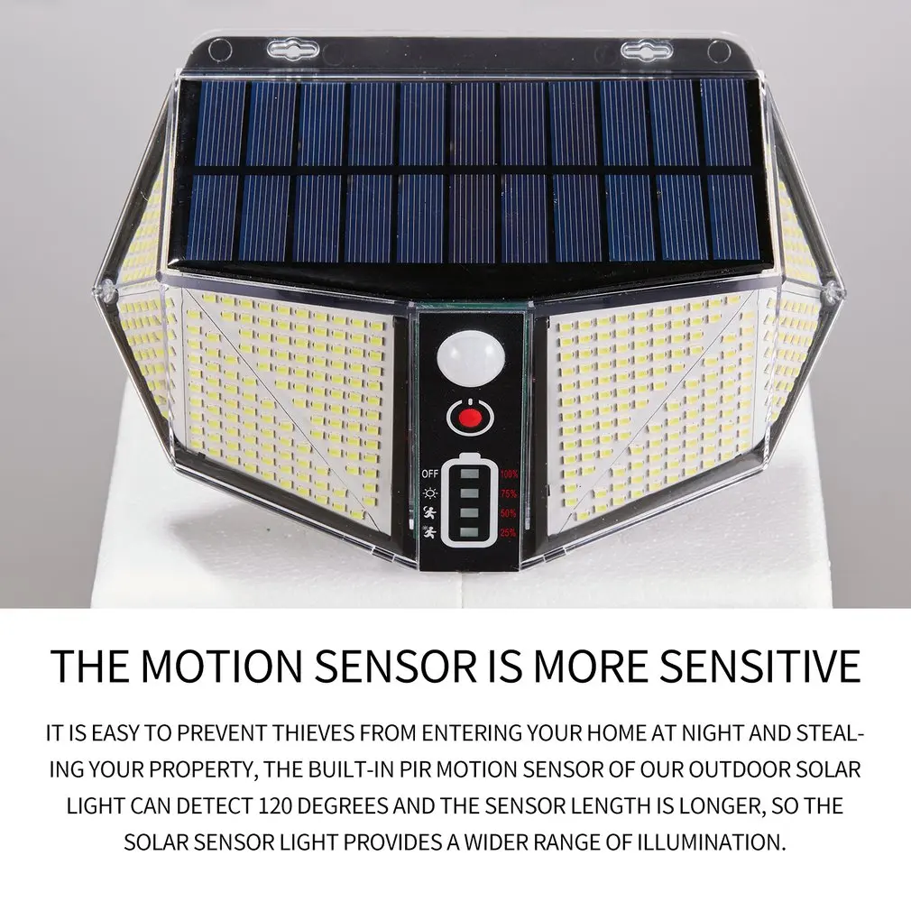 Wall Light LED Solar Sensor Waterproof Lights Outdoor Motion Sensative Garden Garage Backyard Night Lamp