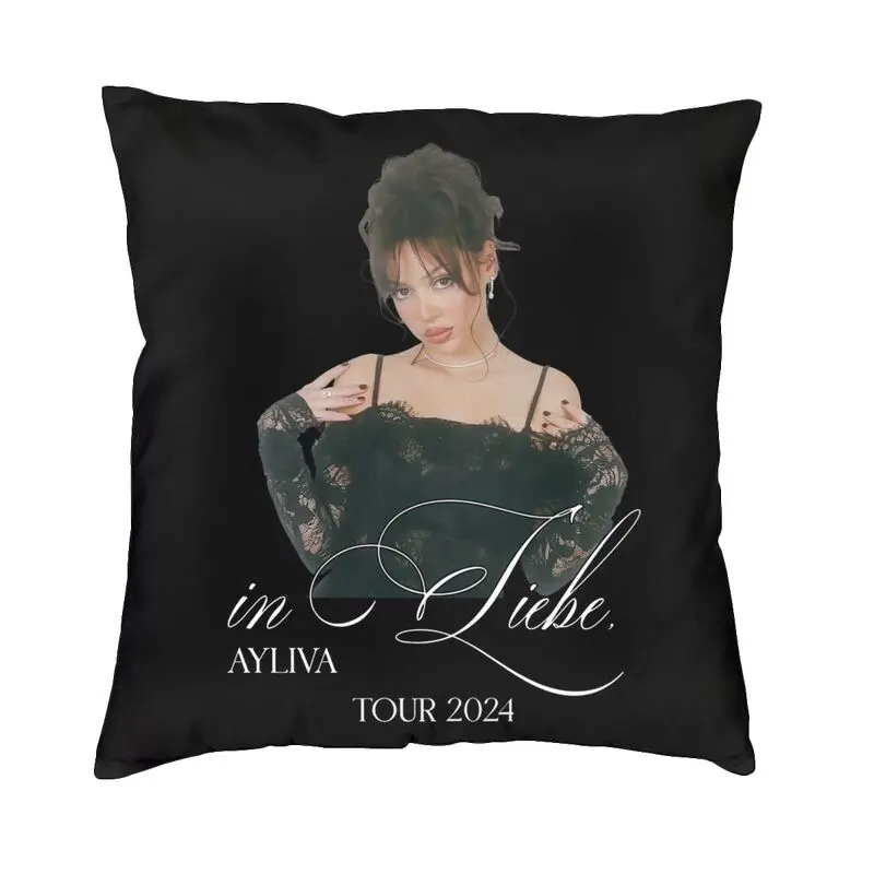 Custom Soft German Singer Ayliva Throw Pillow Cover Decoration Custom Square Cushion Cover 40x40 Pillowcover for Living Room