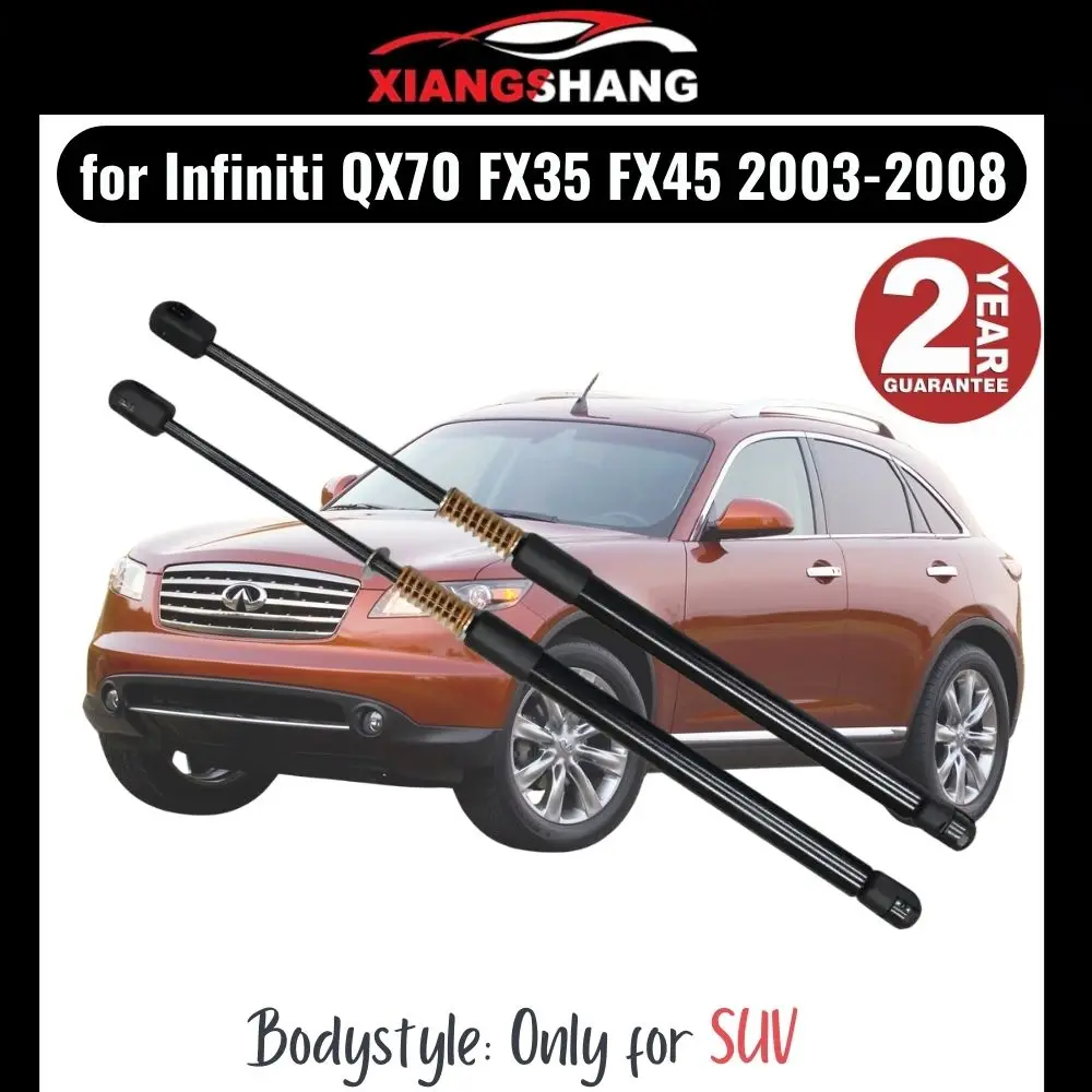 

2pcs Rear Tailgate Damper for Infiniti QX70 (S50) FX35 FX45 2003-2008 SUV Tailgate WITH SPRING Trunk Boot Gas Charged Gas Struts