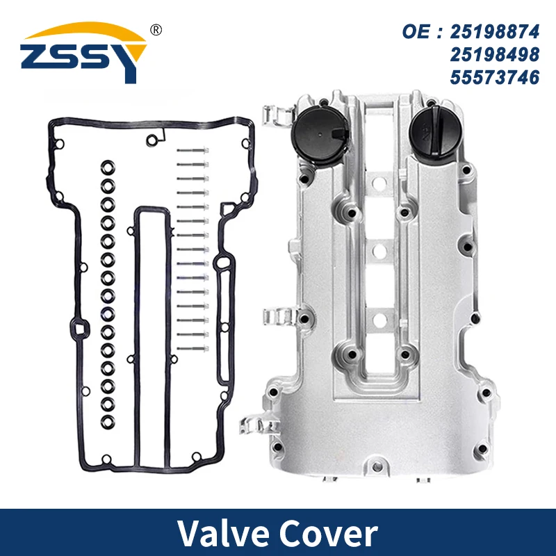 25198874 55573746 New Aluminum Engine Valve Cover For 2011-2019 Vauxhall/Opel ASTRA/Buick Encore/Chevy Cruze 1.4 Turbo 25198498