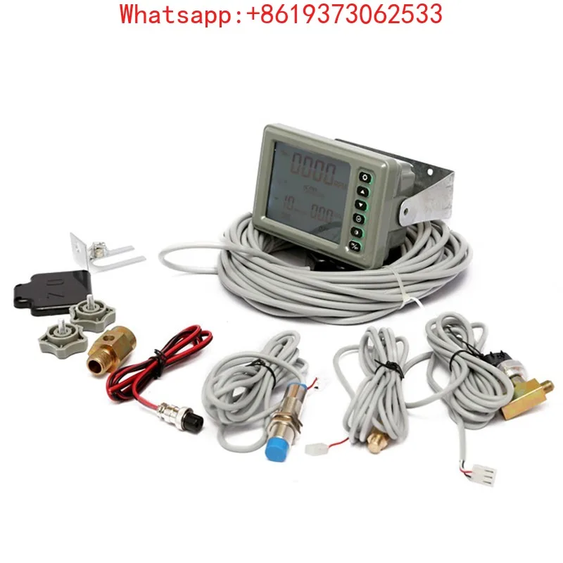 

Marine New Voltage Diesel Engine Detector Water Temperature Oil Pressure Alarm LCD Host + Accessories 1 Set