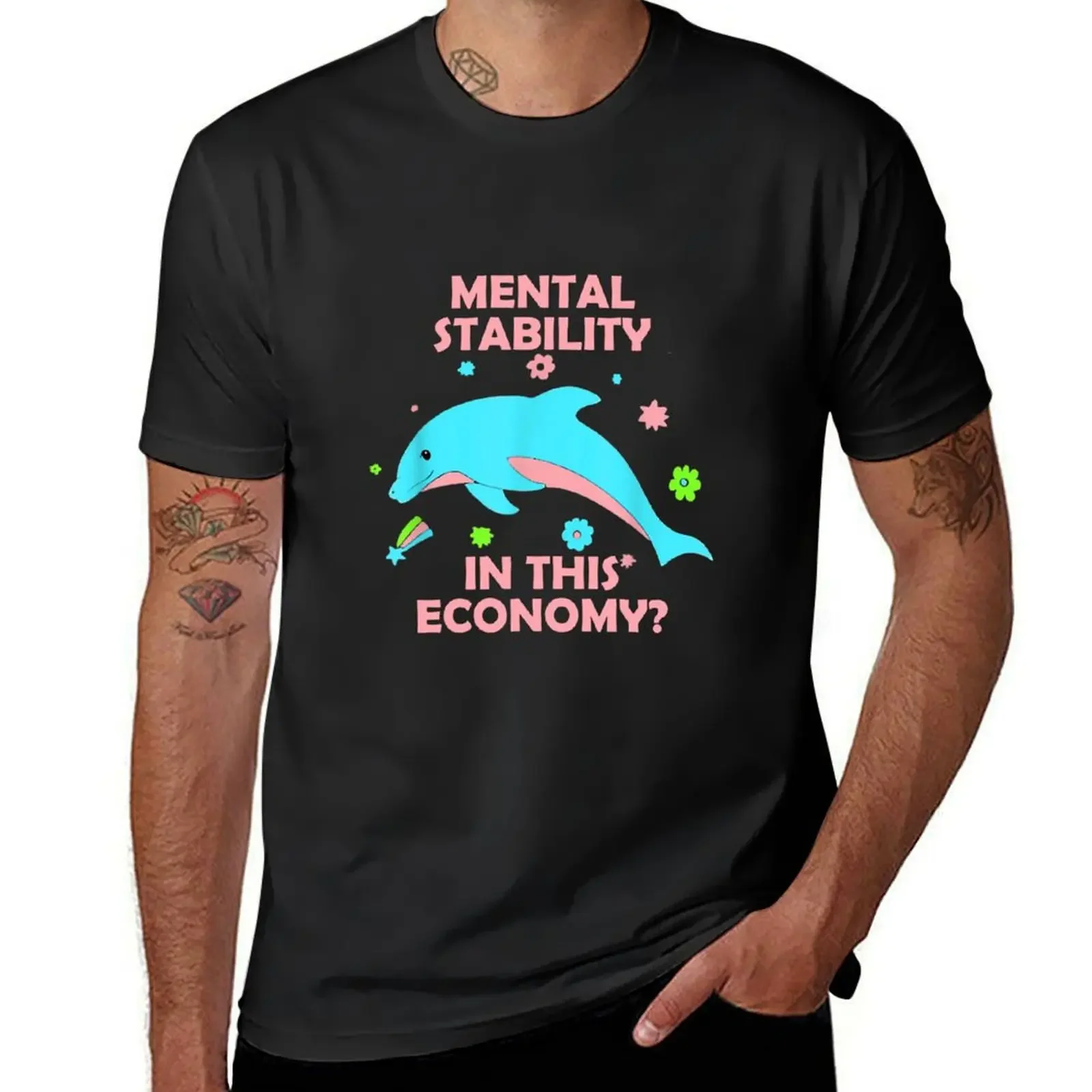 Mental Stability In This Economy Apparel Blue Whale Economy T-Shirt for a boy men t shirt