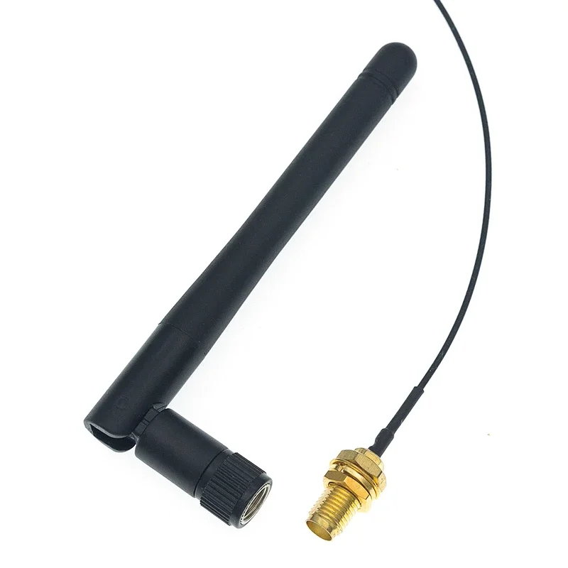 1-10pcs 2.4G antenna folded Bluetooth wifi module ZigBee antenna SMA to IPEX feeder line 2.4GHz Antenna